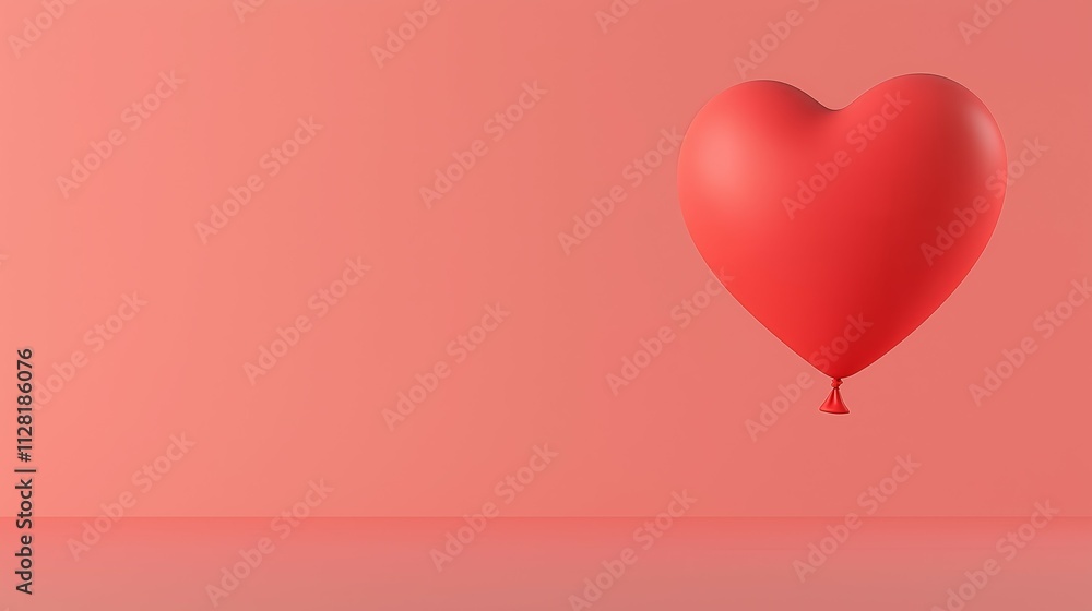Heart-Shaped Balloon Design for Greeting Cards and Festive Occasions Heart-Shaped Balloon Design for Greeting Cards and Festive Occasions