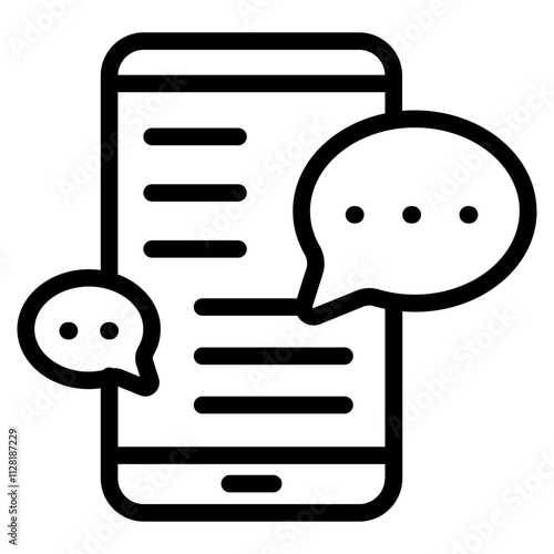 Discussion Issue Line Icon