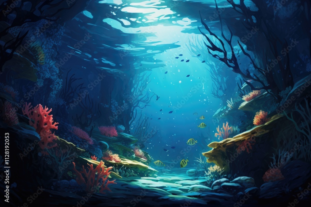 world under water with the ocean world under water with the ocean