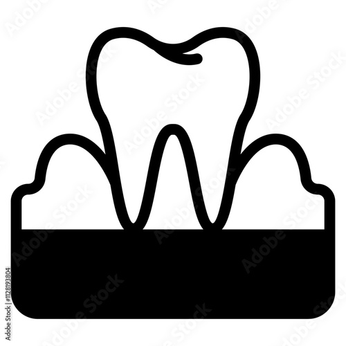 Gum pain Solid Icon