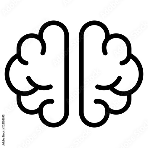 Health Brain Line Icon