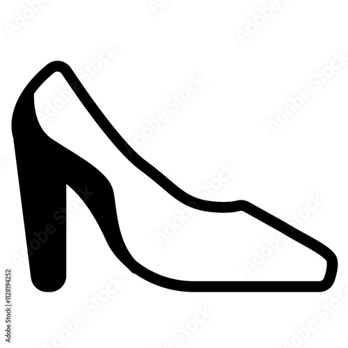 High heels Solid Icon