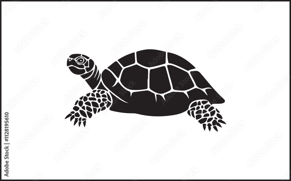 Obraz premium turtle silhouette.