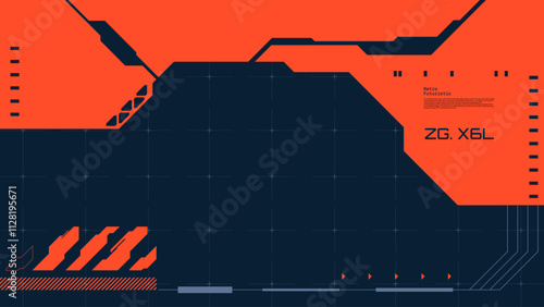 Retro futuristic cyberpunk background vector design