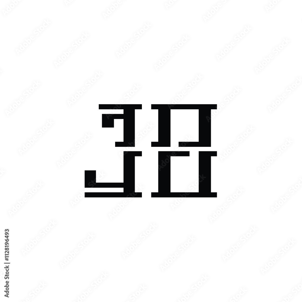 JO monogram logo design letter text name symbol monochrome logotype alphabet character simple logo JO monogram logo design letter text name symbol monochrome logotype alphabet character simple logo