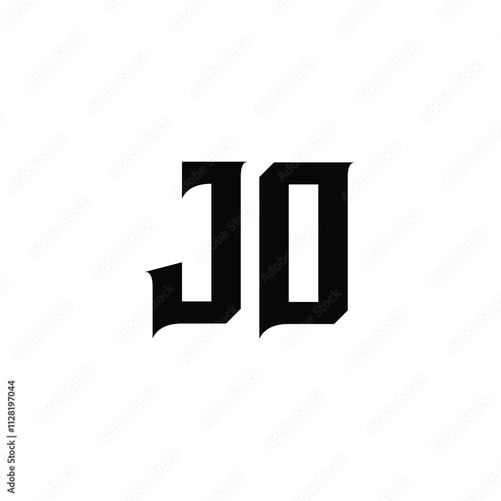 JO monogram logo design letter text name symbol monochrome logotype alphabet character simple logo JO monogram logo design letter text name symbol monochrome logotype alphabet character simple logo