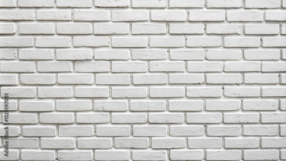 Minimalist White Brick Wall Texture Background - Clean Concrete Grid, Uneven Brickwork Flooring Minimalist White Brick Wall Texture Background - Clean Concrete Grid, Uneven Brickwork Flooring
