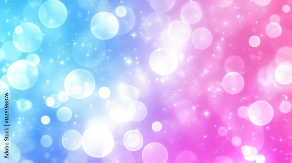 Abstract Blue Pink Bokeh Background With Sparkling Lights Abstract Blue Pink Bokeh Background With Sparkling Lights