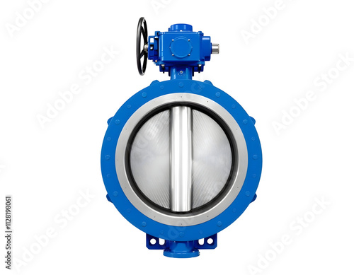 High-Performance Butterfly Valve for Industrial Applications: A Detailed Close-up View of a Durable and Efficient Flow Control Device