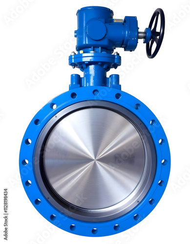 High-Performance Industrial Butterfly Valve with Actuator for Process Control