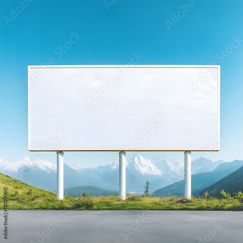 Wallpaper Mural Billboard advertising space mountainous region photography scenic landscape wide angle view empty canvas for creativity Torontodigital.ca