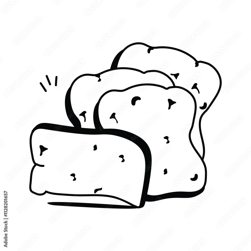 Crisp, toasted bread slices ideal for dipping in tea Crisp, toasted bread slices ideal for dipping in tea