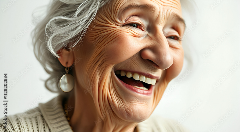 Portraits of people in a moment of hearty laughter Portraits of people in a moment of hearty laughter