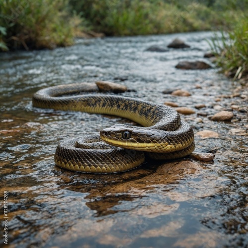 snake in the sand