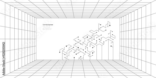 幾何学 抽象 建築 テクノロジー グリッド パターン 背景