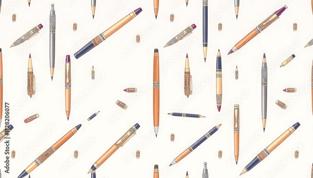 pen pattern. set of pens or set of tools for drawing or set of stationery. pen pattern. set of pens or set of tools for drawing or set of stationery.