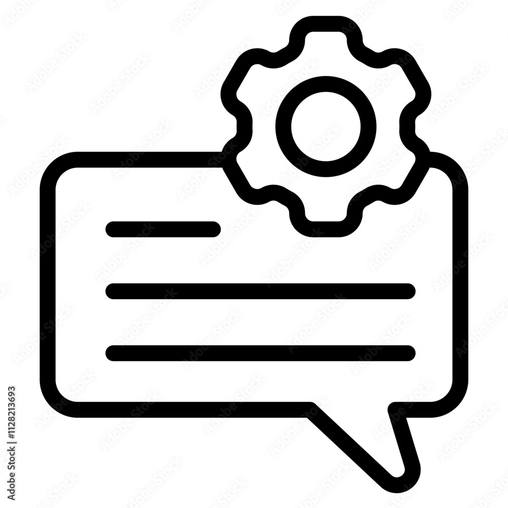 News setting Line Icon News setting Line Icon