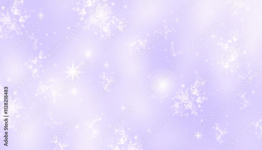 Lavender Sky Background With Sparkling Stars Lavender Sky Background With Sparkling Stars