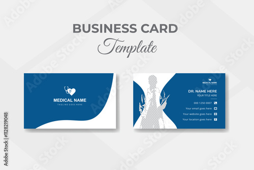 Hospital doctor identity creative and unique business card