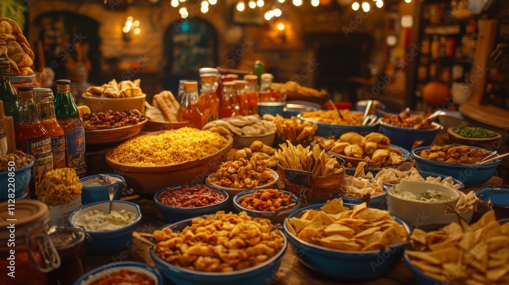 Abundant Variety Of Delicious Food Buffet Dishes Abundant Variety Of Delicious Food Buffet Dishes