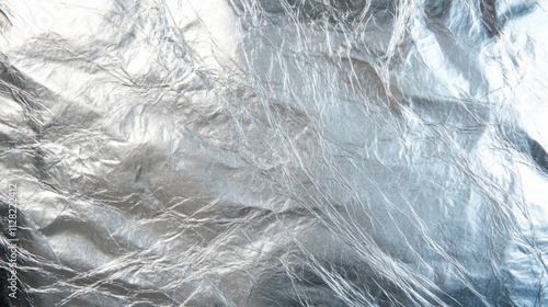 Wallpaper Mural Silver Foil Texture Wrinkled Surface Background Torontodigital.ca