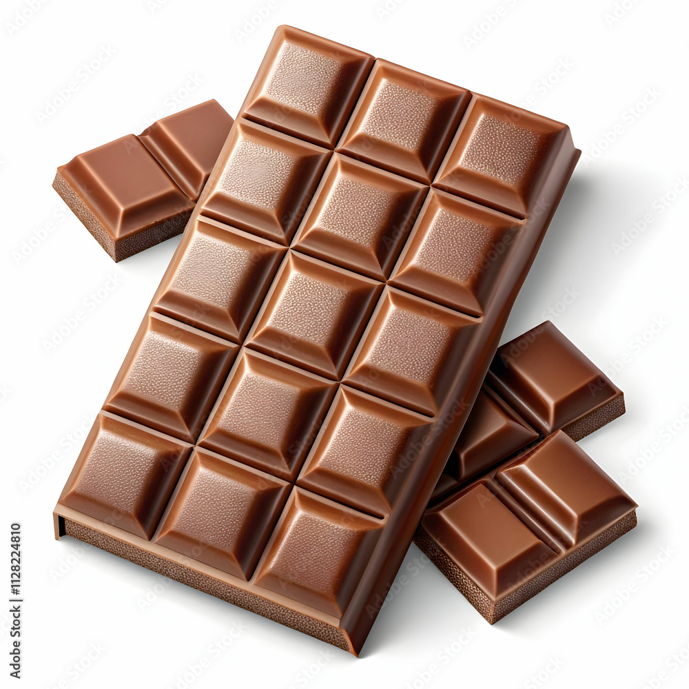 big chocolate and small ones isolated on Transparent Background big chocolate and small ones isolated on Transparent Background