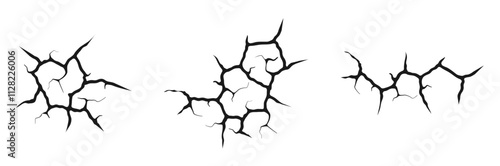 ground crack, land crack element