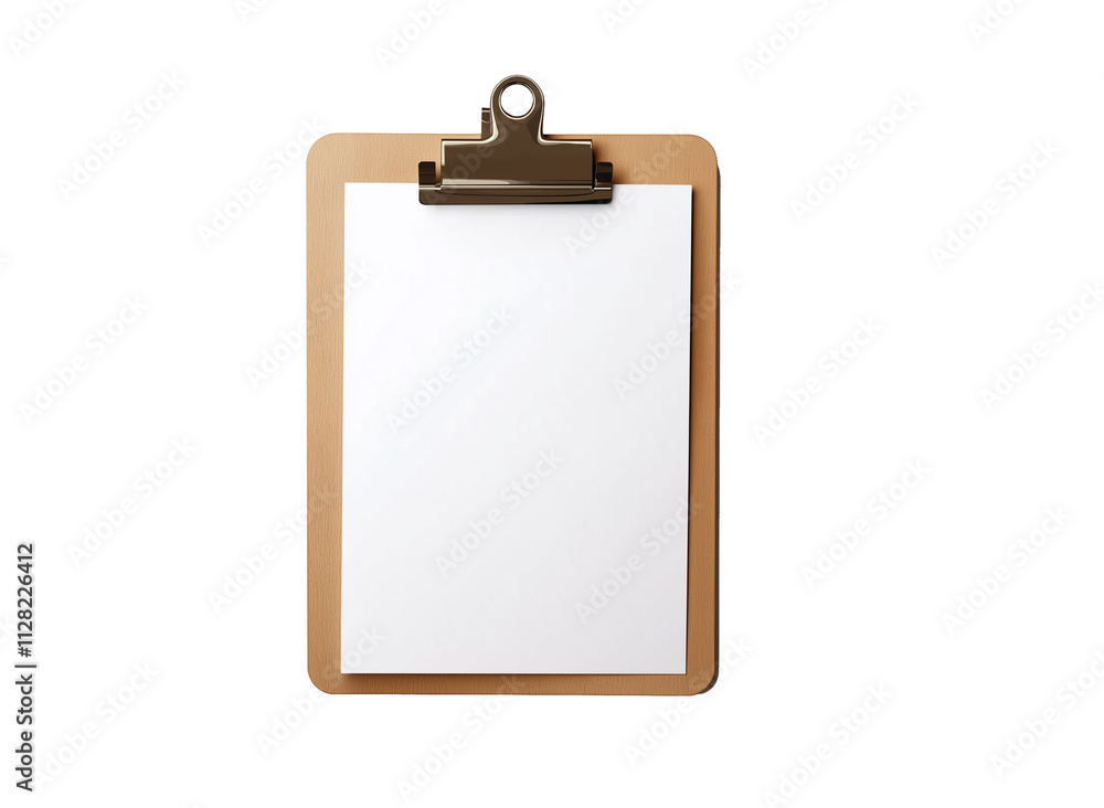 Blank Clipboard with Empty Paper Isolated Background Blank Clipboard with Empty Paper Isolated Background