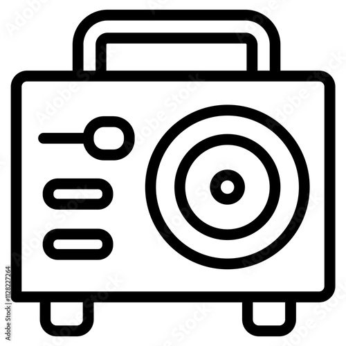 Radio channel Line Icon