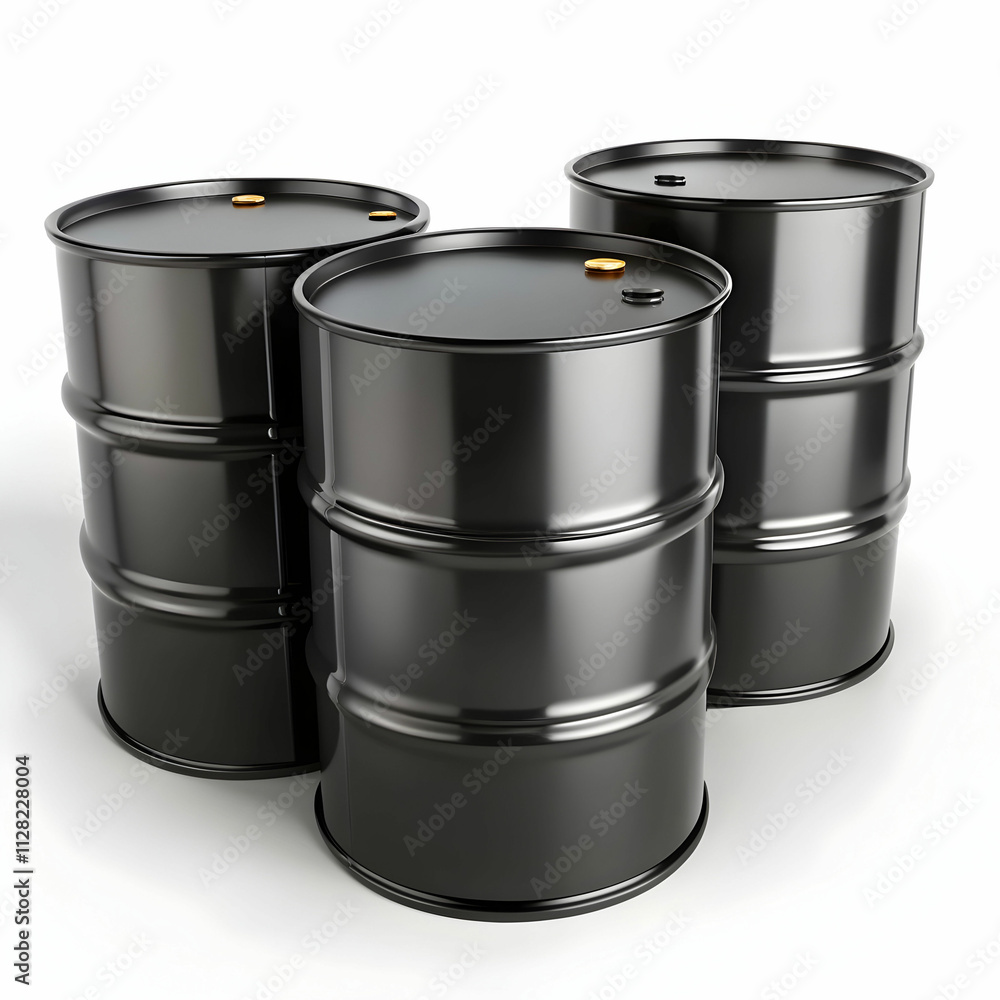black oil barrel Isolated on Transparent Background black oil barrel Isolated on Transparent Background
