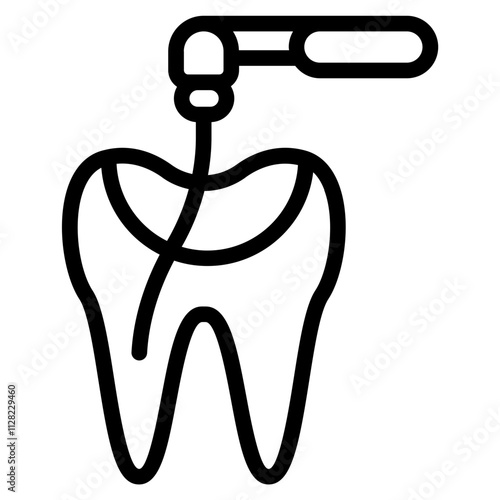 Root canal treatment Line Icon