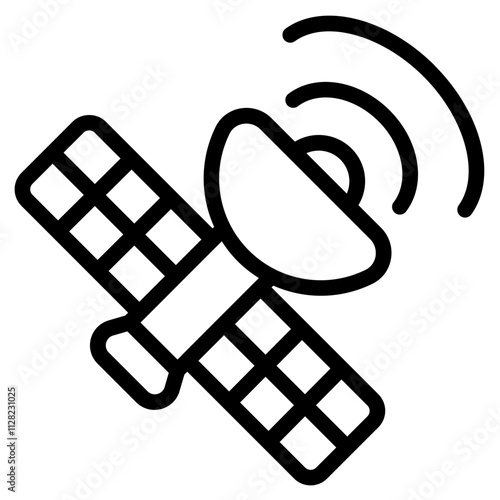 Satelit Line Icon
