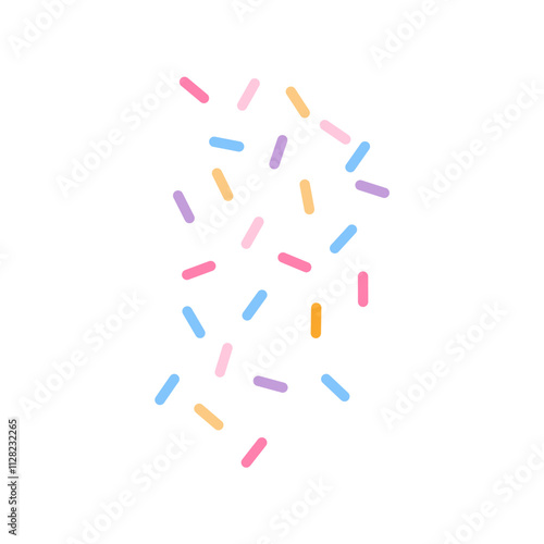 colorful falling decorative sprinkles background