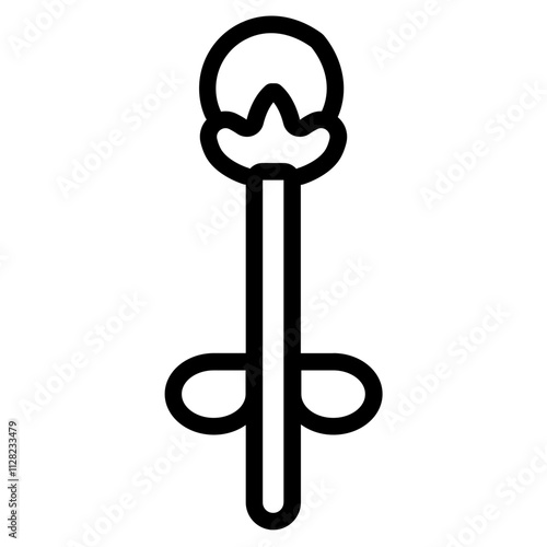 Solitaire earrings Line Icon