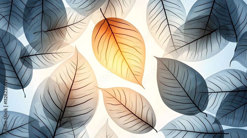 translucent leaves abstract background - abstract backgrounds translucent leaves abstract background - abstract backgrounds