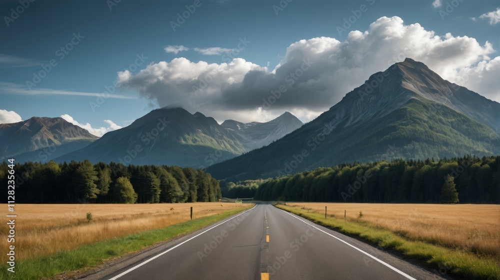 Fototapeta premium the road is empty