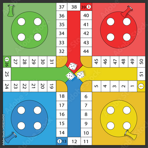 Frame of board game ,Funny frame,Board games,Vector illustrations