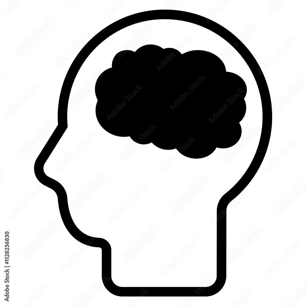 Thinking Solid Icon Thinking Solid Icon