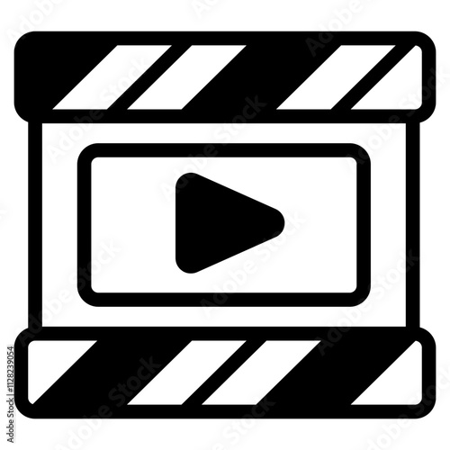 Video player Solid Icon