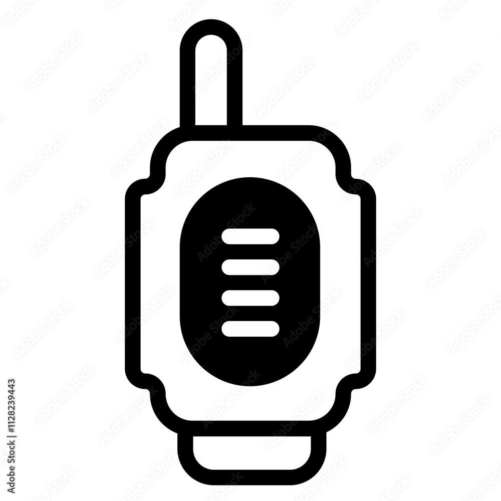 Fototapeta premium Walkie talkie Solid Icon