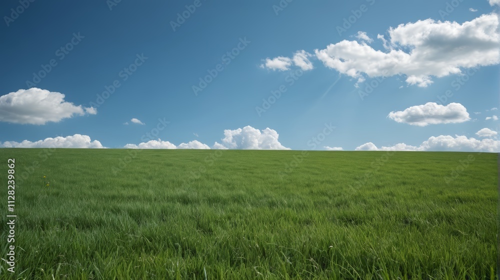 Fototapeta premium a field of green grass