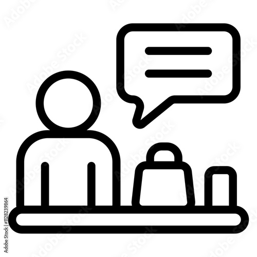 Webinar product Line Icon