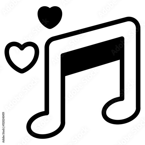 Wedding music Solid Icon
