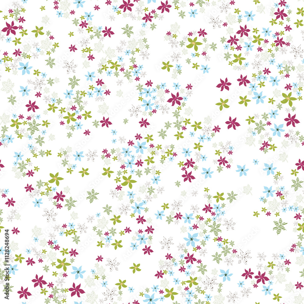 Floral background with tropical hawaiian flowers, leaves and natural vector seamless pattern for stylish fabric design. Floral background with tropical hawaiian flowers, leaves and natural vector seamless pattern for stylish fabric design.