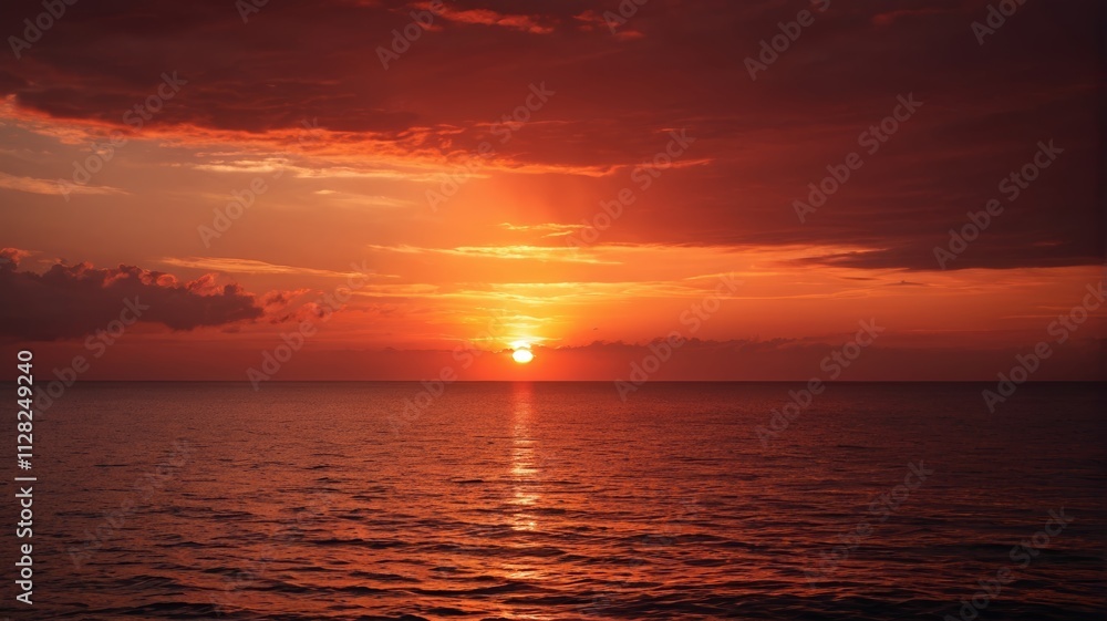 Obraz premium the sky is orange