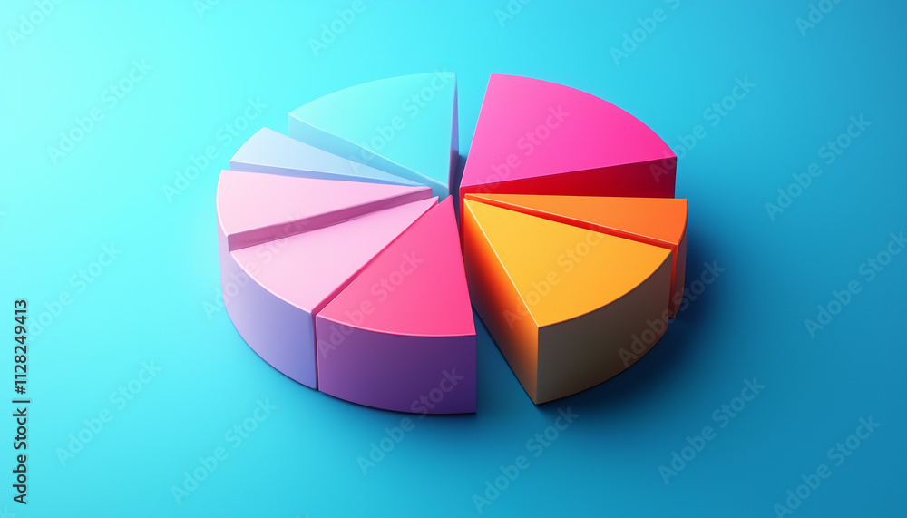 Obraz premium 3d pie chart