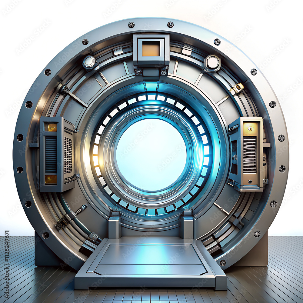 Futuristic Sci-Fi Portal with Metallic Design – Perfect for Fantasy and Science Fiction Themes in High-Resolution. Futuristic Sci-Fi Portal with Metallic Design – Perfect for Fantasy and Science Fiction Themes in High-Resolution.
