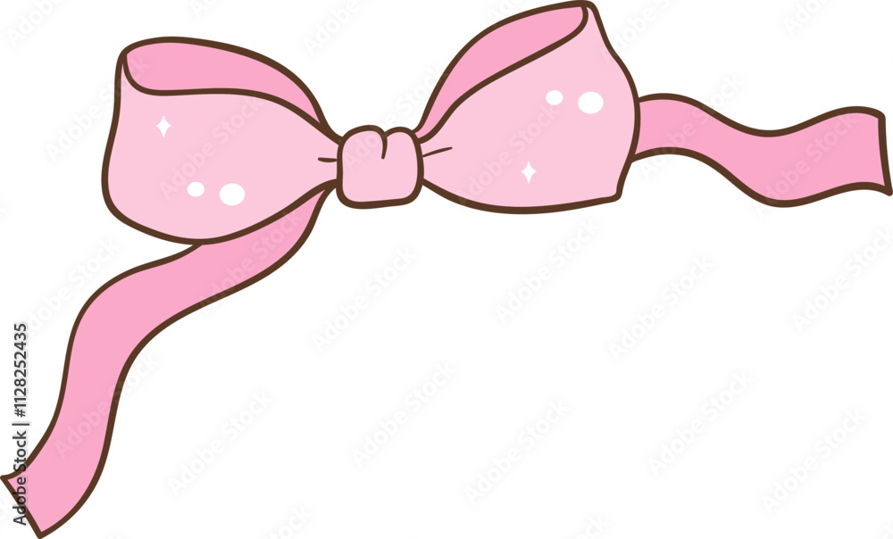Whimsical Hand-Drawn Ribbon Bow
Whimsical Hand-Drawn Ribbon Bow
