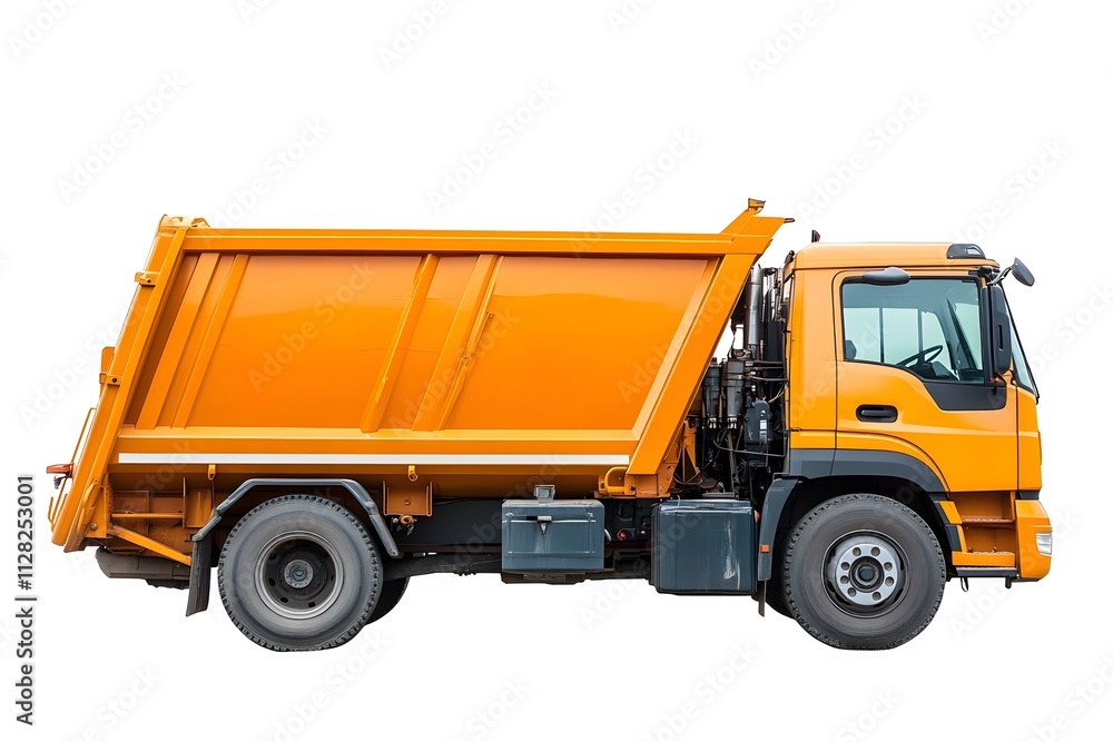 Powerful Orange Dump Truck: Hauling Cargo Efficiently and Safely on Construction Sites Powerful Orange Dump Truck: Hauling Cargo Efficiently and Safely on Construction Sites
