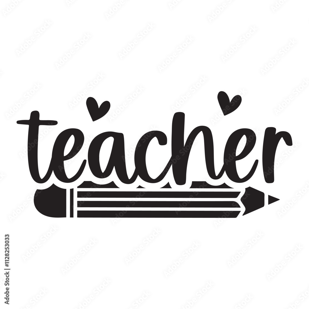 Obraz premium Teacher Pot holder SVG Art & Illustration